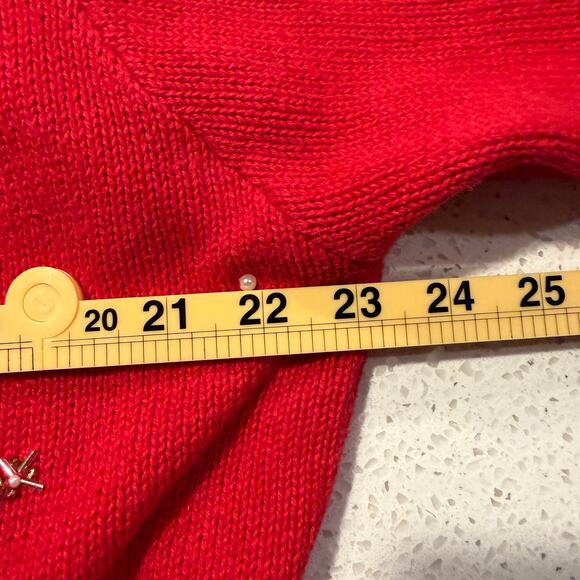 Victoria Jones Vintage 1X Embellished Ugly Christmas Tree Sweater Beaded Party - Picture 7 of 8